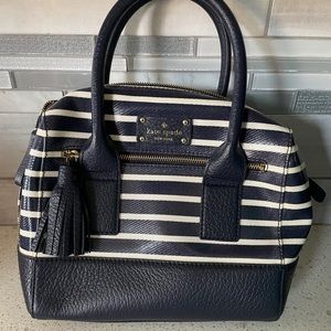 Kate spade navy and white small purse